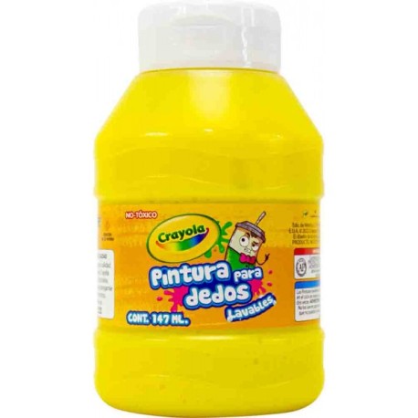 Pintura Para Dedos Lavable Crayola 147 ml Amarillo