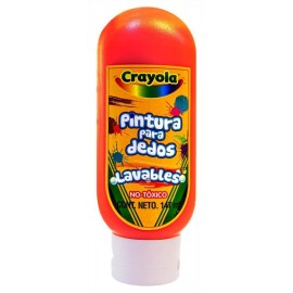 Pintura Para Dedos Lavable Crayola 147 ml Naranja