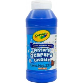 Pintura Témpera Lavable Azul Crayola 237 ml