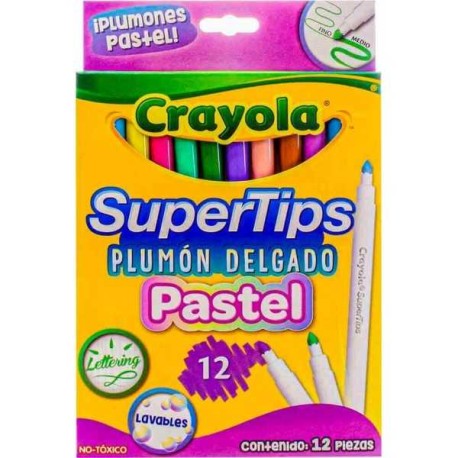 Super Tips Pastel Crayola c/12