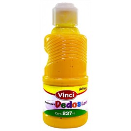 Pintura Para Dedos Lavable Vinci Amarillo 237 ml