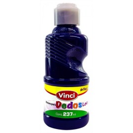 Pintura Para Dedos Lavable Vinci Azul Marino 237 ml