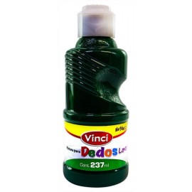 Pintura Para Dedos Lavable Vinci Verde Oscuro 237 ml