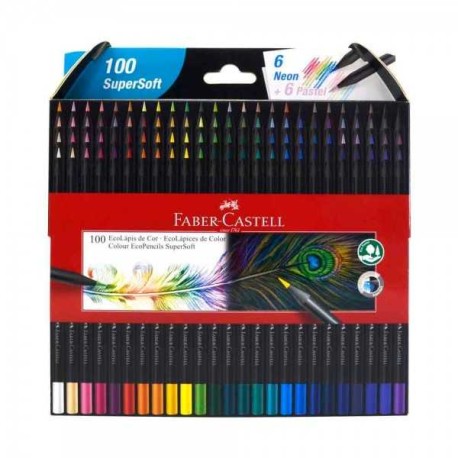 EcoLápices de Color SuperSoft Faber Castell c/100