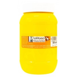 Pintura Acrílica Amarillo Claro Politec 500 ml