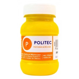 Pintura Acrílica Amarillo Medio Politec 100 ml