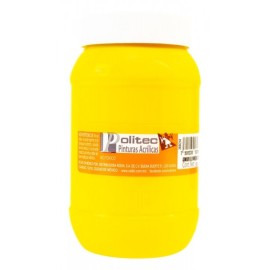 Pintura Acrílica Amarillo Medio Politec 500 ml