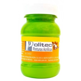 Pintura Acrílica Verde Hoja Politec 100 ml