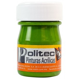 Pintura Acrílica Verde Hoja Politec 20 ml