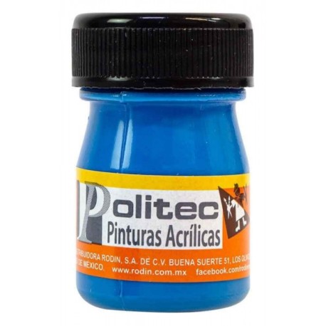 Pintura Acrílica Azul Fluorescente Politec 20 ml