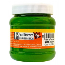 Pintura Acrílica Verde Nilo Politec 250 ml