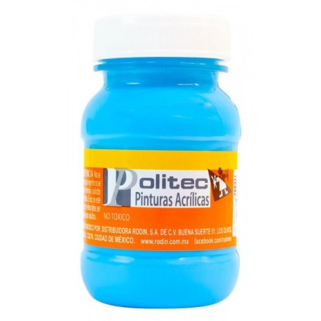 Pintura Acrílica Azul Pastel Politec 100 ml