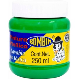 Pintura Vinílica Lavable Verde Bombin 250 ml