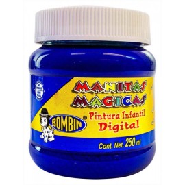 Pintura Digital Manitas Mágicas Bombin Azul Medio 250 ml