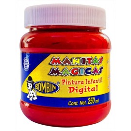 Pintura Digital Manitas Mágicas Bombin Rojo 250 ml