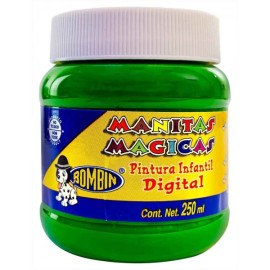 Pintura Digital Manitas Mágicas Bombin Verde Limón 250 ml