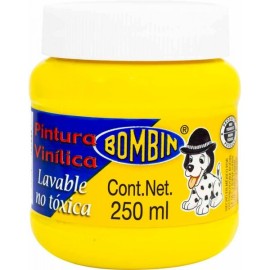 Pintura Vinílica Lavable Amarillo Bombin 250 ml