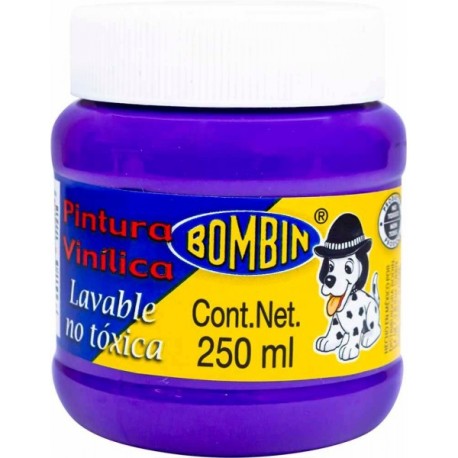 Pintura Vinílica Lavable Morado Bombin 250 ml