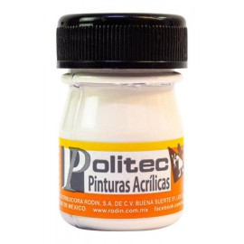 Pintura Acrílica Blanco Nacarada Politec 20 ml