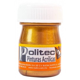 Pintura Acrílica Bronce Metálica Politec 20 ml