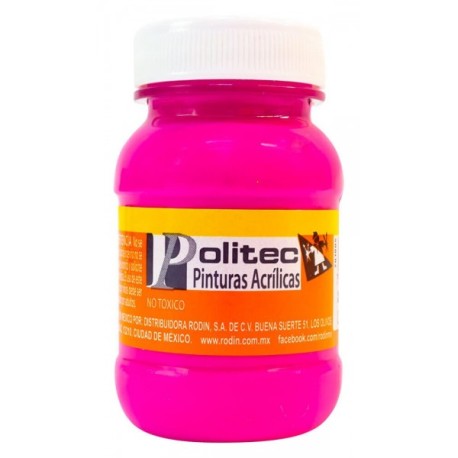 Pintura Acrílica Carmín Claro Politec 100 ml