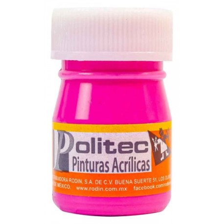 Pintura Acrílica Carmín Claro Politec 20 ml