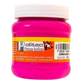 Pintura Acrílica Carmín Claro Politec 250 ml