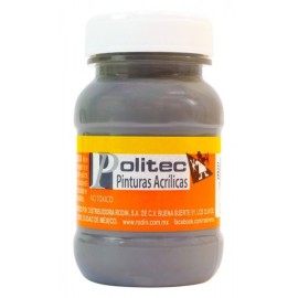 Pintura Acrílica Gris Politec 100 ml