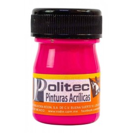 Pintura Acrílica Magenta Fluorescente Politec 20 ml