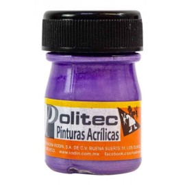 Pintura Acrílica Morado Nacarada Politec 20 ml