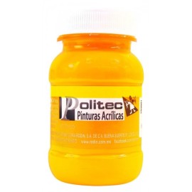 Pintura Acrílica Naranja Claro Politec 100 ml