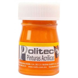 Pintura Acrílica Naranja Claro Politec 20 ml