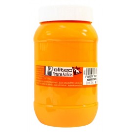 Pintura Acrílica Naranja Claro Politec 500 ml