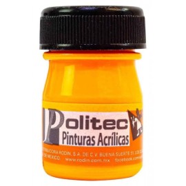 Pintura Acrílica Naranja Fluorescente Politec 20 ml