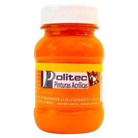 Pintura Acrílica Naranja Politec 100 ml