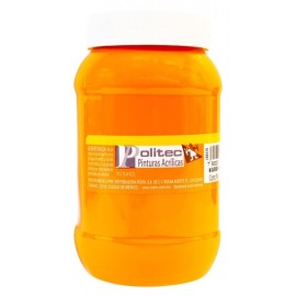 Pintura Acrílica Naranja Politec 500 ml