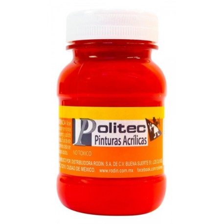 Pintura Acrílica Rojo Politec 100 ml