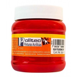 Pintura Acrílica Rojo Toluidina Politec 250 ml