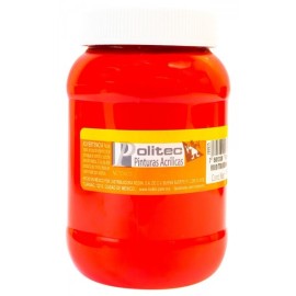 Pintura Acrílica Rojo Toluidina Politec 500 ml