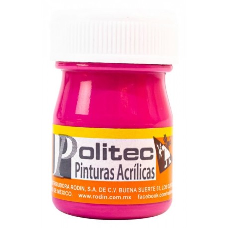 Pintura Acrílica Rosa Mexicano Politec 20 ml