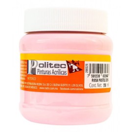 Pintura Acrílica Rosa Pastel Politec 250 ml