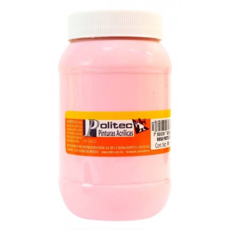 Pintura Acrílica Rosa Pastel Politec 500 ml