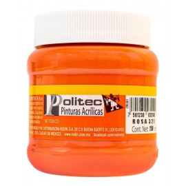 Pintura Acrílica Rosa Politec 250 ml