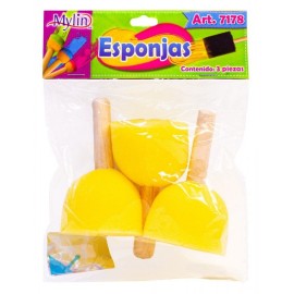 Esponja con Mango 5 cm c/3