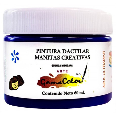 Pintura Dactilar Gama Color Azul Marino 60 ml