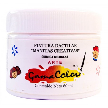 Pintura Dactilar Gama Color Blanco 60 ml