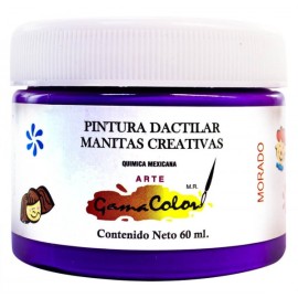 Pintura Dactilar Gama Color Morado 60 ml