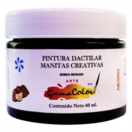 Pintura Dactilar Gama Color Negro 60 ml