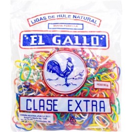 Ligas de Color c/80 Gr No.10 El Gallo