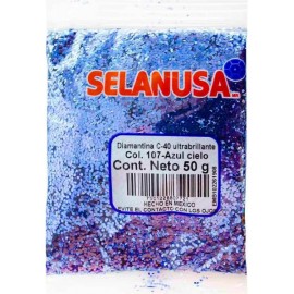 Diamantina Ultrabrillante 50 gr Azul Cielo